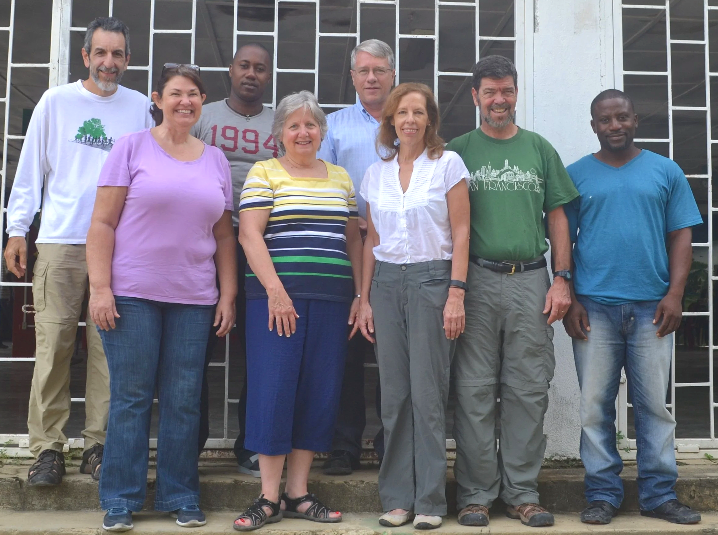 Ginger Stapley's mission team from Good Shepherd Presbyterian Church visiting the Haiti EcoVillage School in 2015