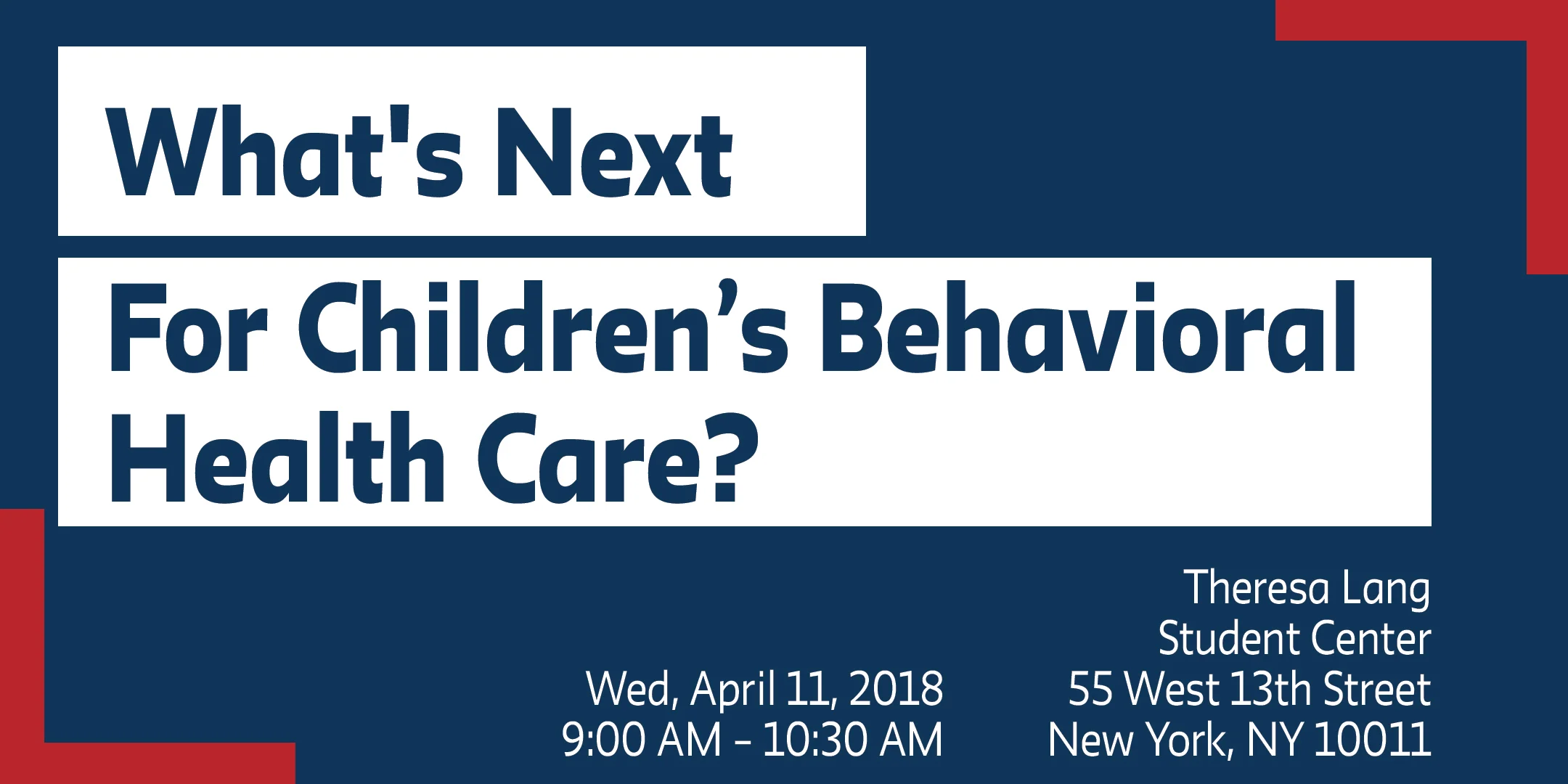 What's Next for Children's Behavioral Health Care?