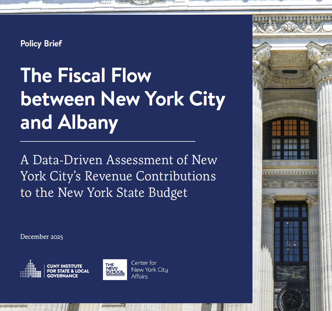 NYC Faces Imbalance of Taxes, Spending  With Albany, New CNYCA-CUNY Study Finds