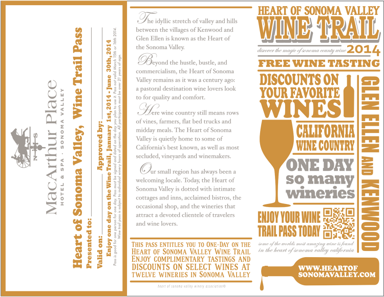 Wine Trail Certificate trifold