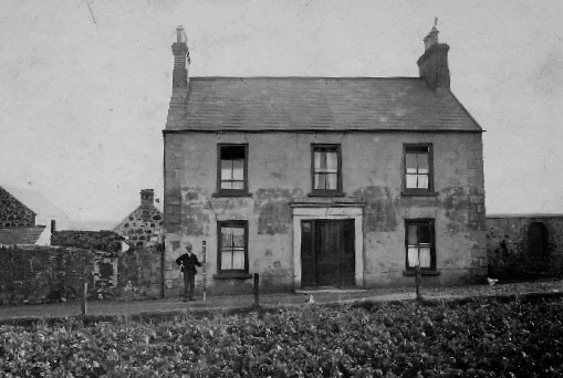 A historic photograph showing the front elevation of the house c. 1875. Courtesy of the MacNaghten family.