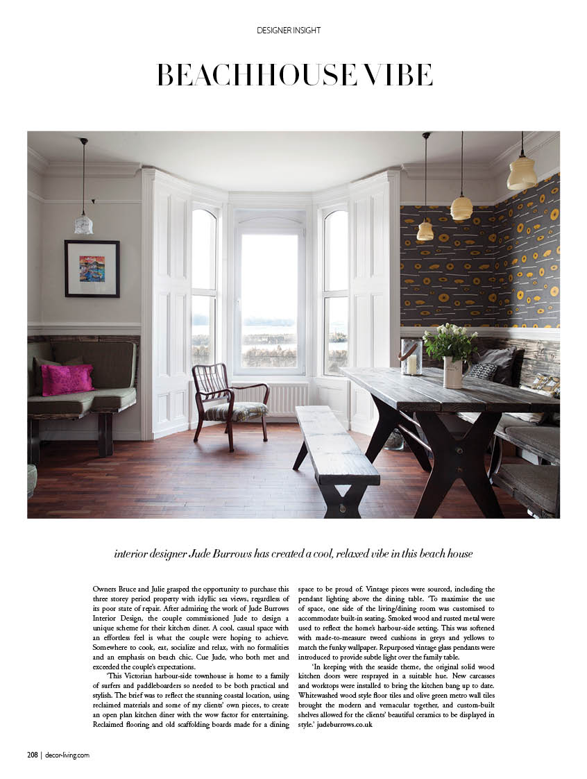 Full page feature in Decor Kitchens and Interiors