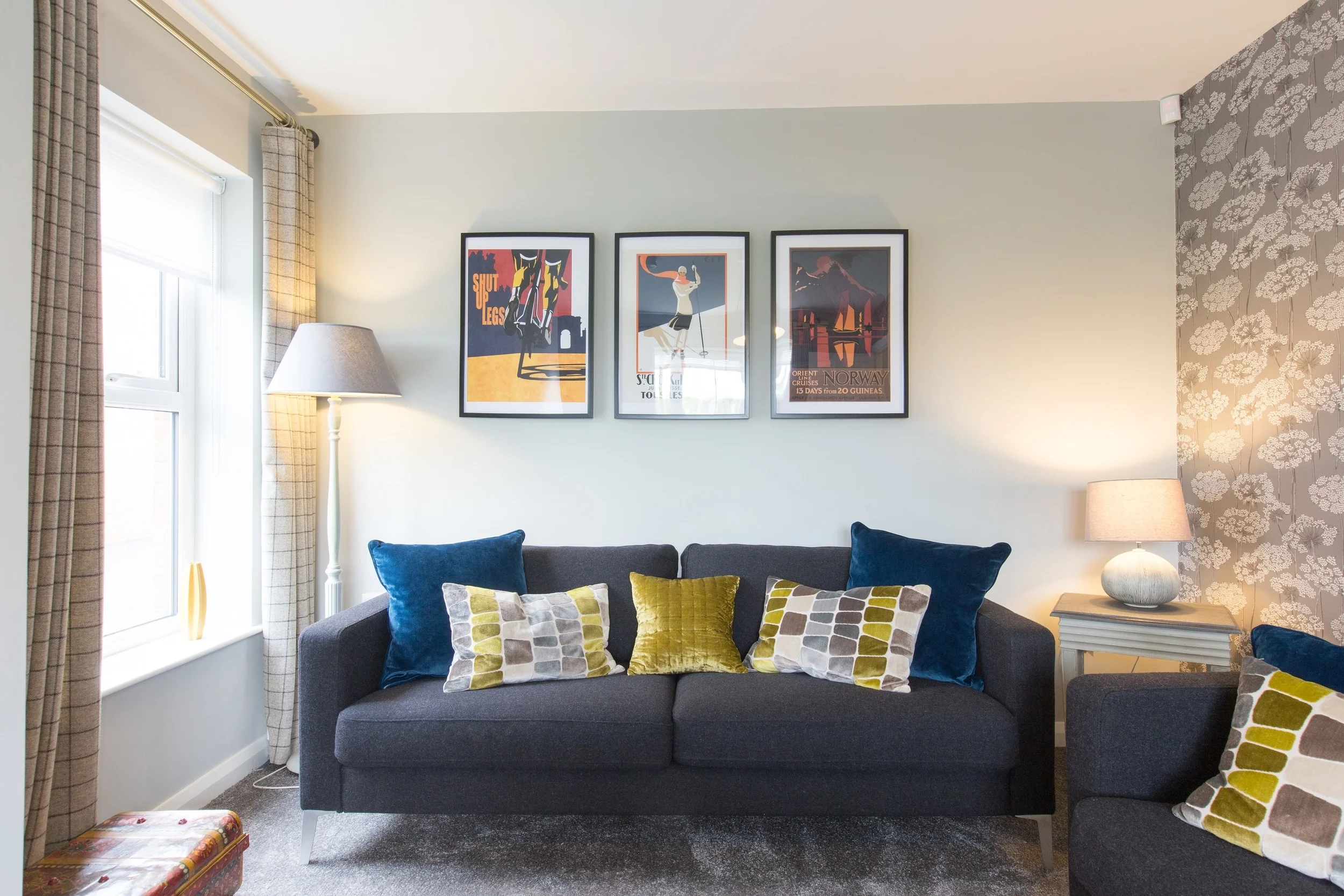 This show house, completed in April 2016, was commissioned by Hilmark Homes for their stylish new development of homes with 'heart and soul'. The design brief here was to inspire the story of this house with warmth and colour.