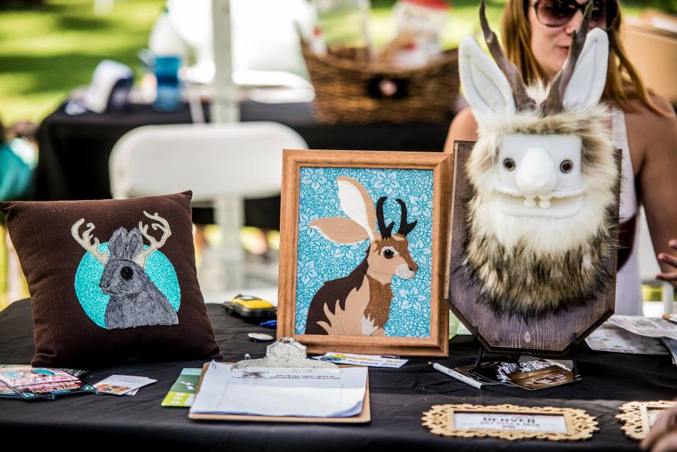 Jackalope Pillow by Mod's Best Friend, Felted Jackalope by Squshes, Yetilope by Yetis & Friends