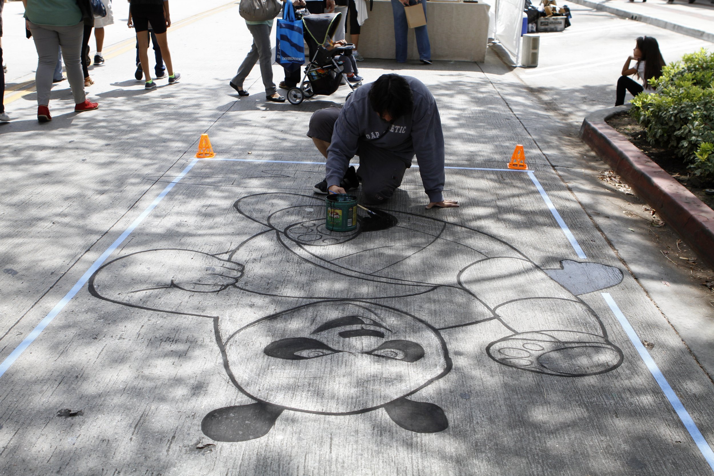Chalk Art In Progress | Downtown Burbank
