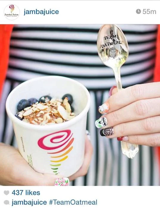 For Such A Time had the pleasure of serving Jamba Juice for their National Oatmeal Day 2014 promotional campaign. We stamped several phrases with their logo on spoons that were sent out to National Broadcast Media like the Today Show, Olympian Athletes, Magazines, and more. We are honored to have played a part! 