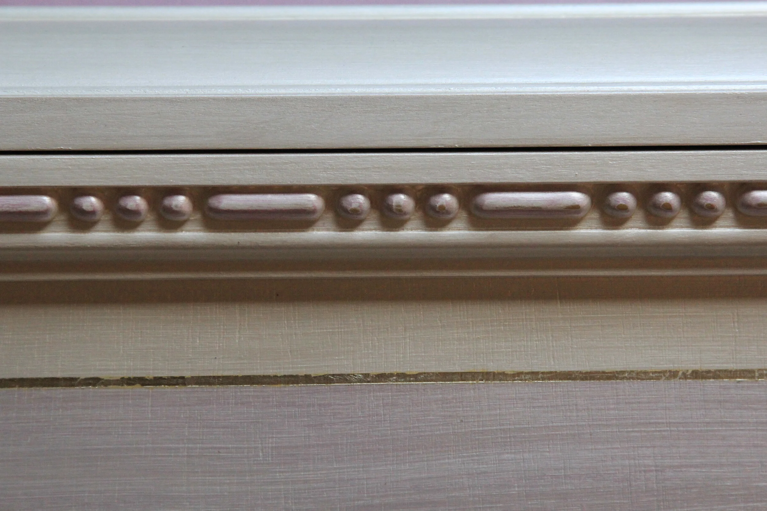 Anastasia Hope and Treasure Chest detail of wood carving