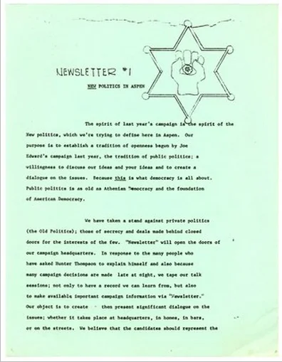 Newsletter #1