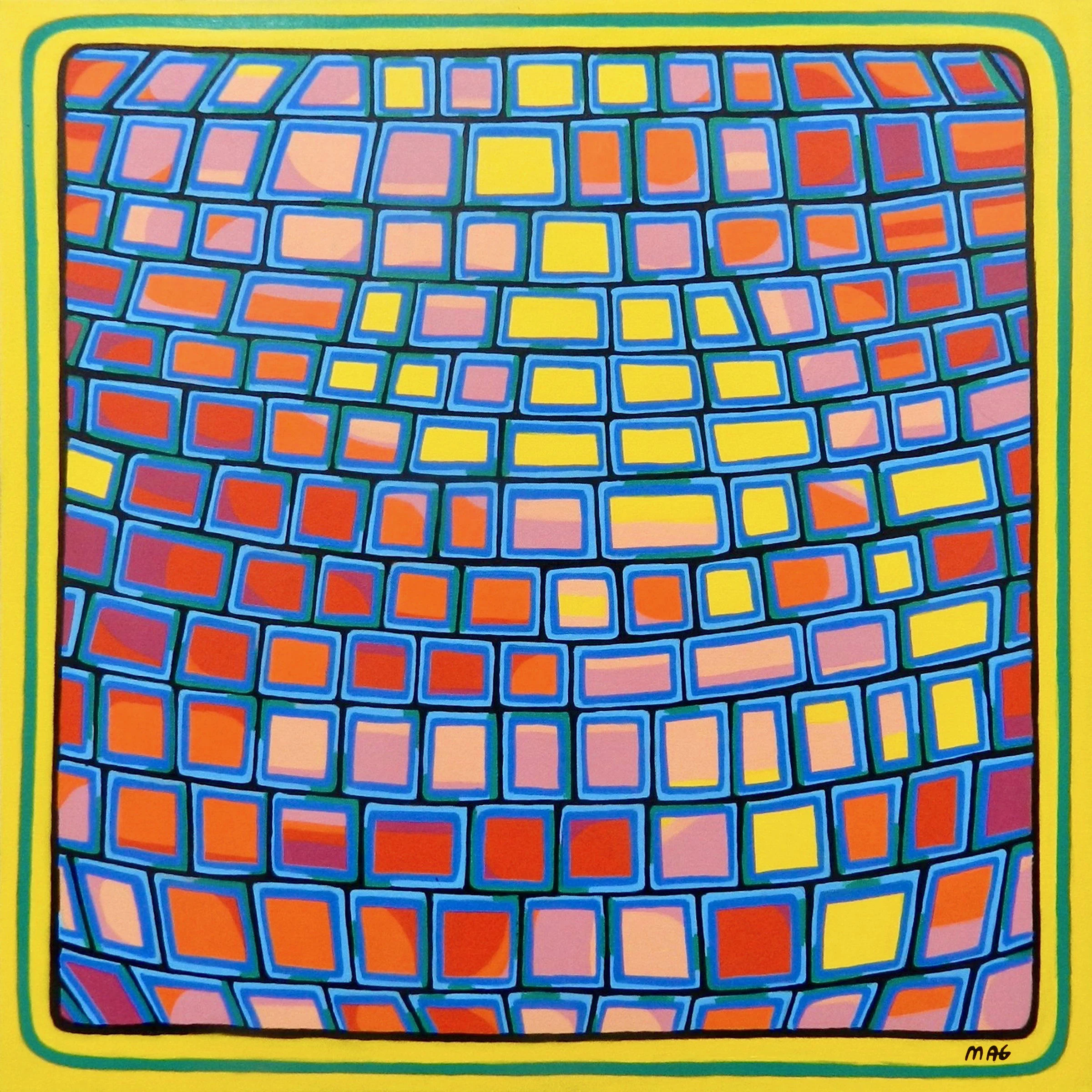 "Flattened Disco Ball" (sold)