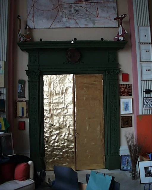 Gilded gold leaf doors in NYC upper west side