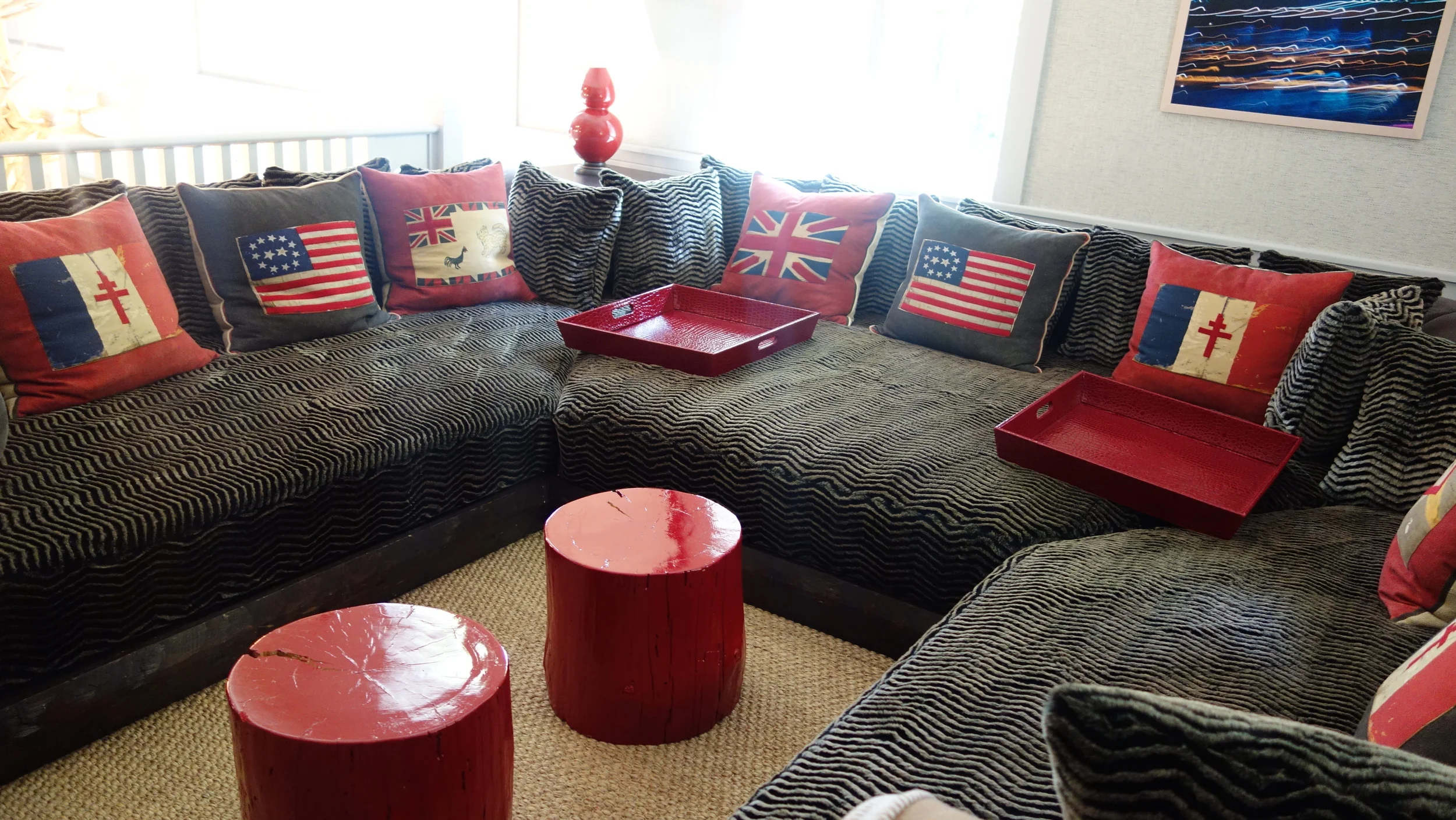 Custom extra large seating area