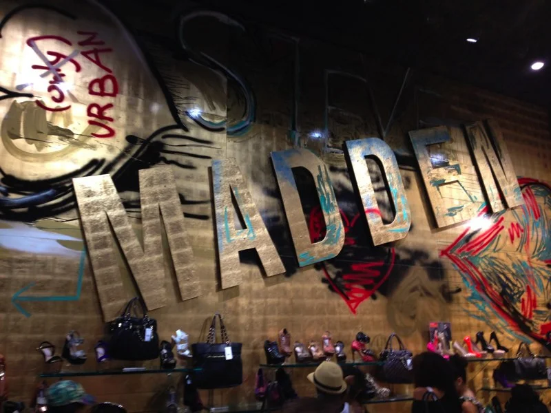 Gold leaf gilding for NYC Steve Madden locations