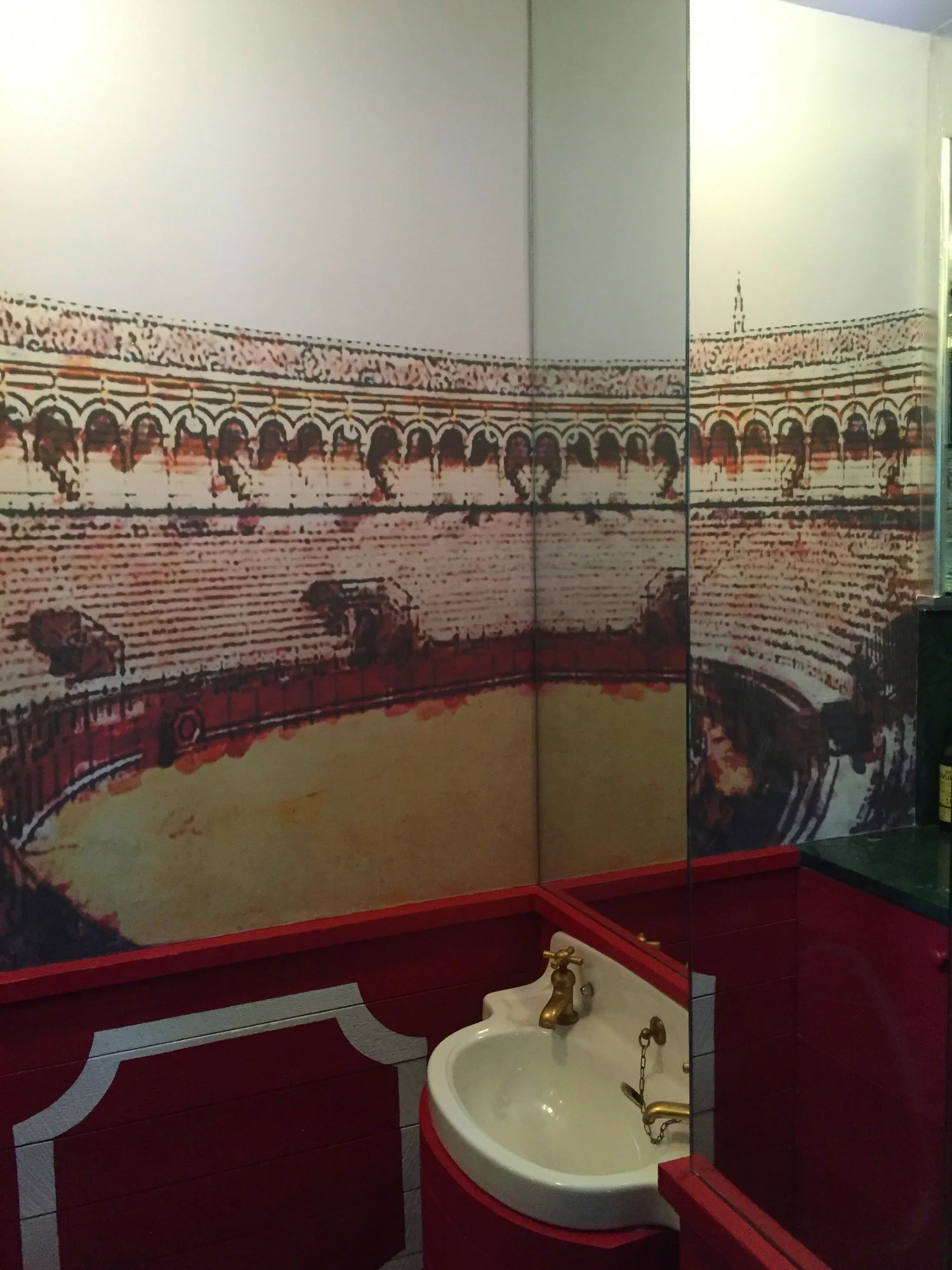 Wallpaper installation in home bar