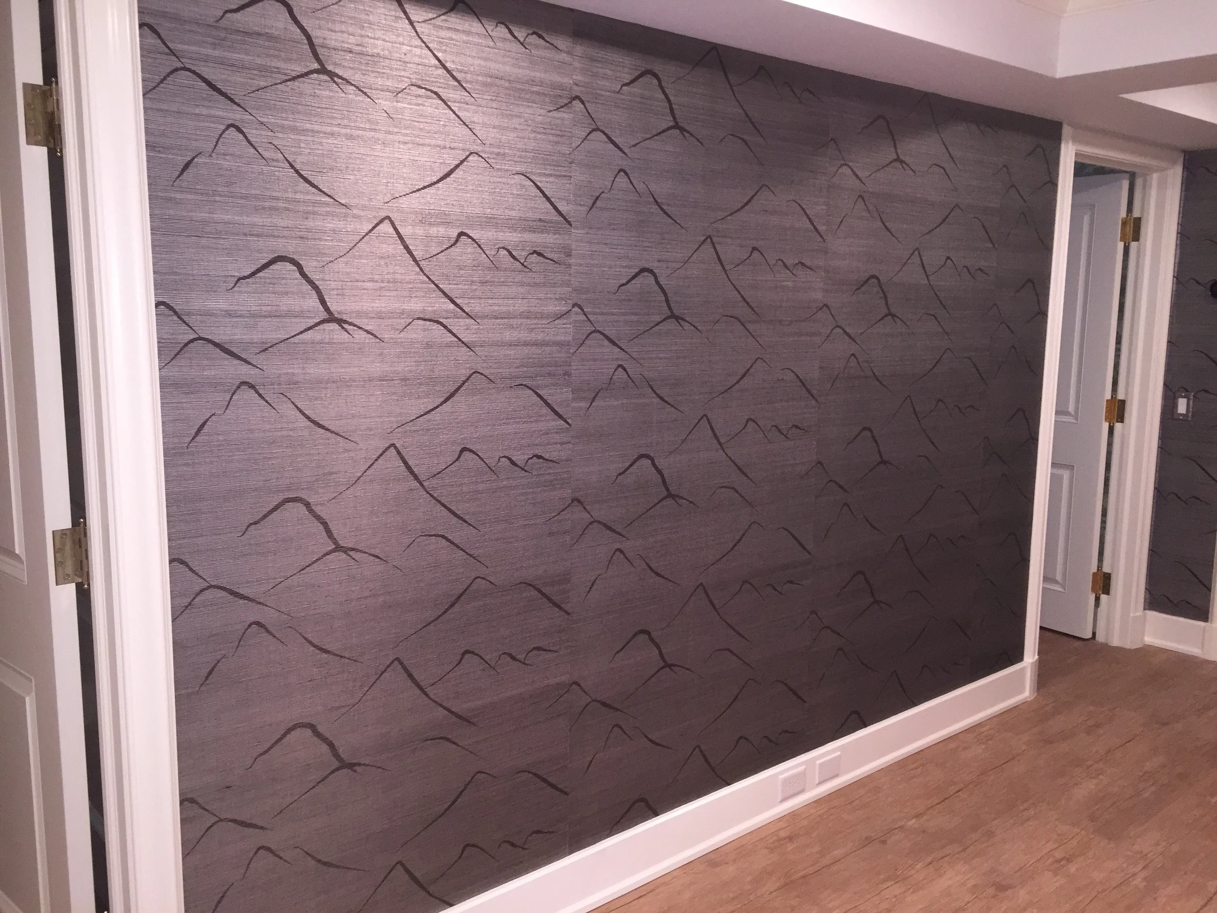 Wallpaper installation in Summer Home