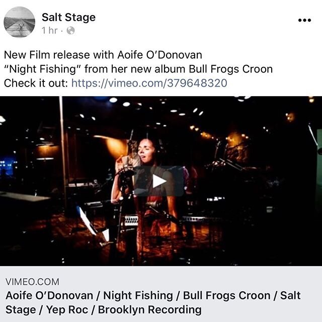 New film release for Aoife O&rsquo;Donovan of &ldquo; Night Fishing&rdquo; off her new album &ldquo;bull frogs croon&rdquo; link in bio check it out!