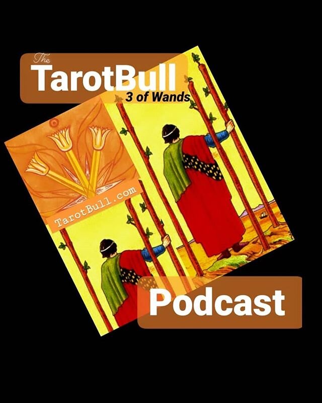 Three of Wands is what @brandonjon3 &amp; @littlecricketshivers are talking about in this week's episode. @gizzywicket 
#threeofwands #3ofwands #taroscopic #tarotnewbie #TarotBull
#occulted #knowthyself #alchemy