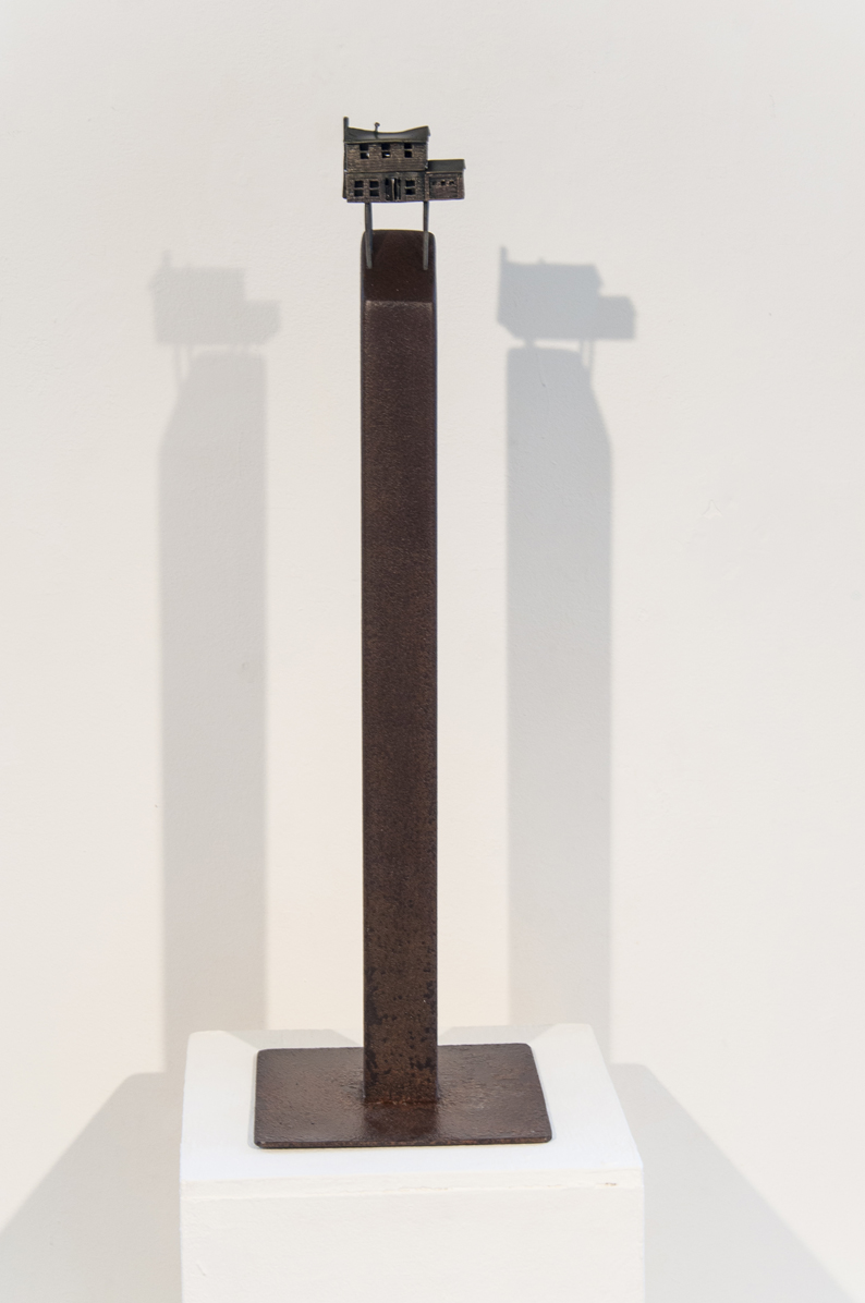   Lauren Selden  I Never Saw the Attic 2016 18 x 9 x 9 inches Bronze, steel $1800.00 