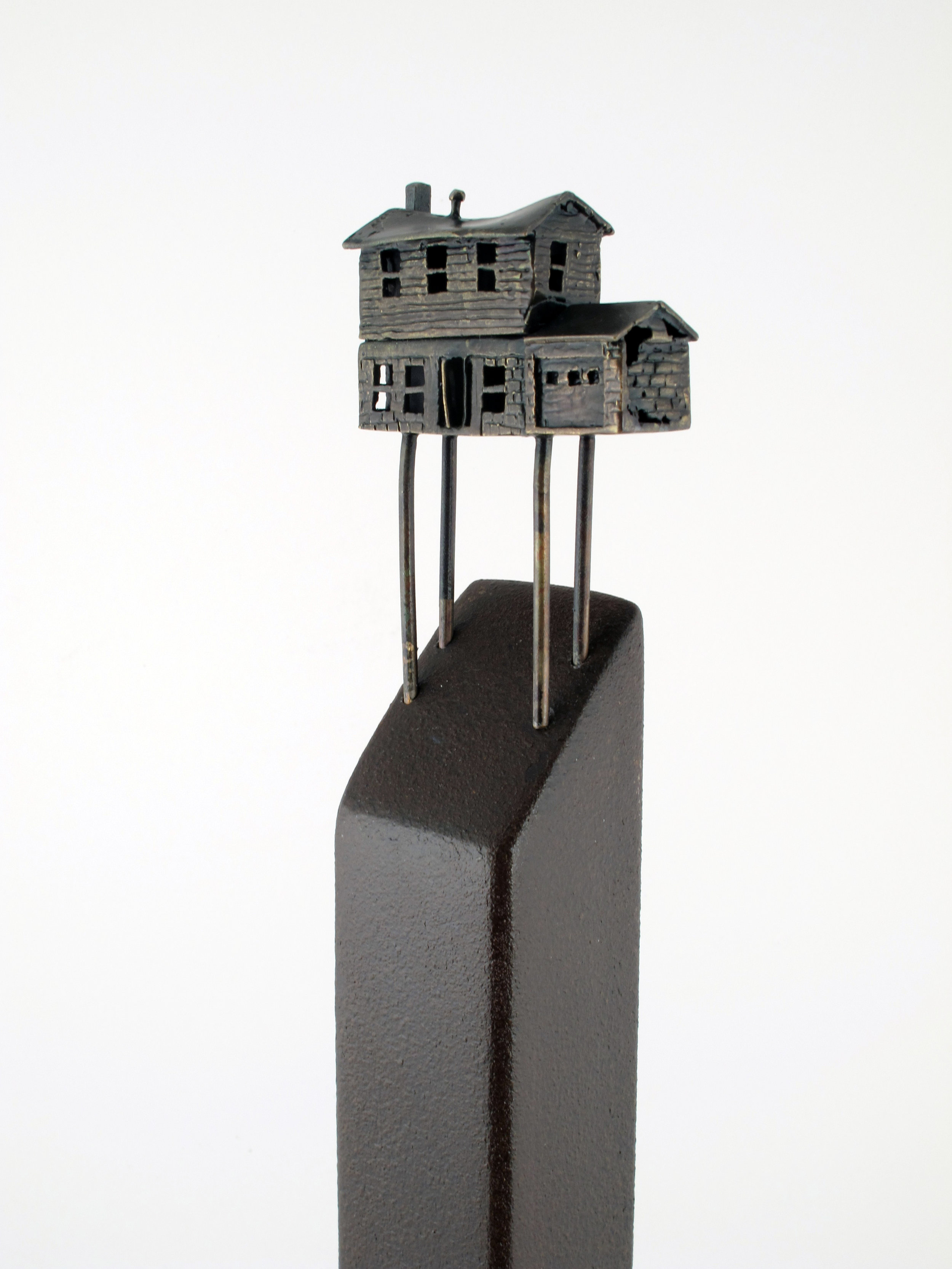   Lauren Selden  I Never Saw the Attic 2016 18 x 9 x 9 inches Bronze, steel $1800.00 