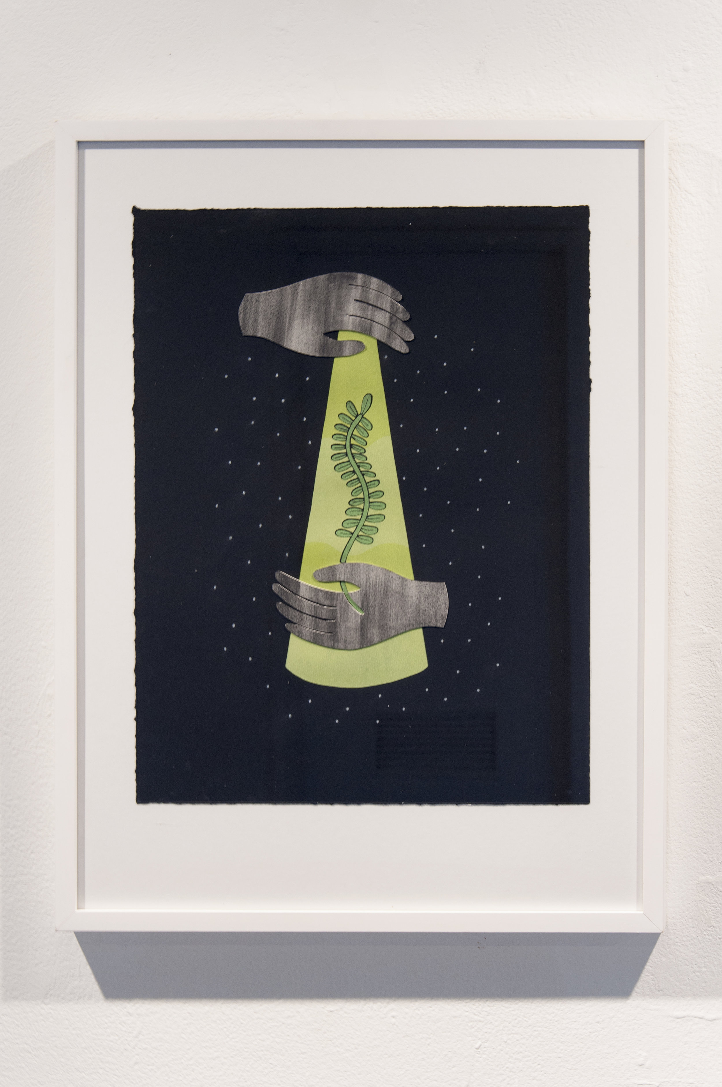 Katie Garth Keeping My Promises 2016 14 x 18 inches Screenprint with mixed media