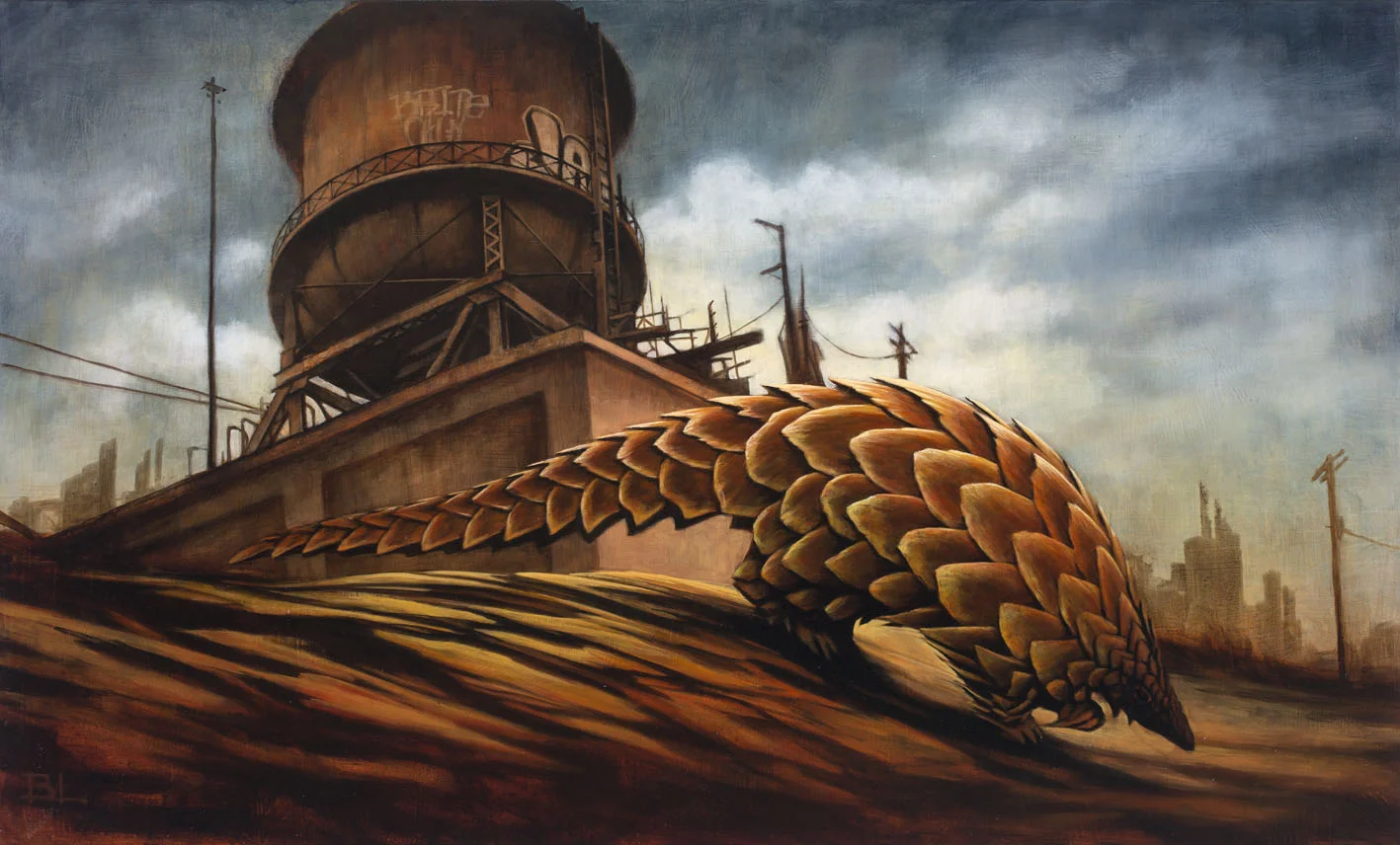 Survivor City oil on panel 2014 Limited Edition Print