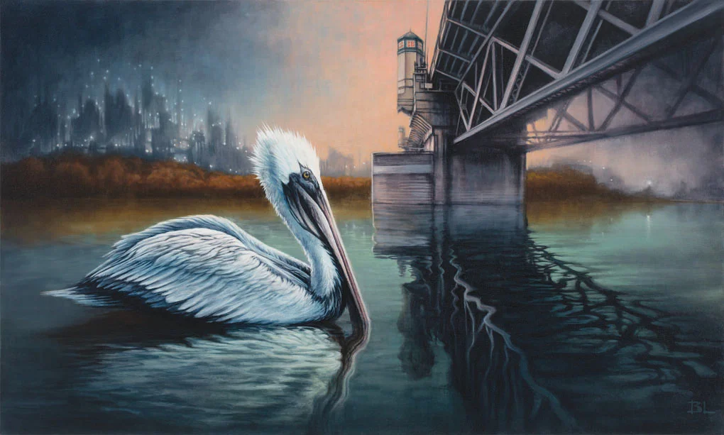 Vivid River oil on panel 2014