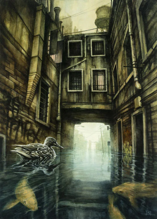 The Overflow oil on panel 2013