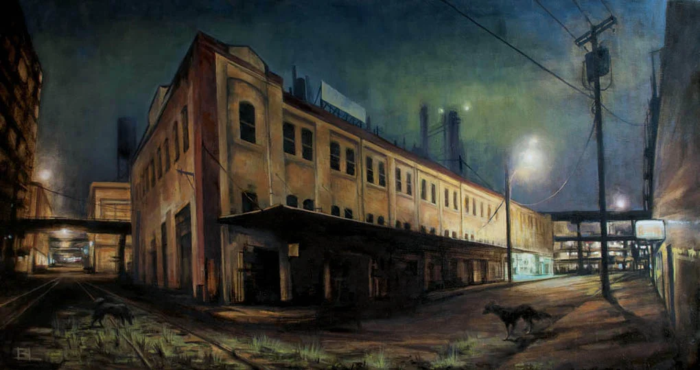 Alder Dogs oil on panel 2010