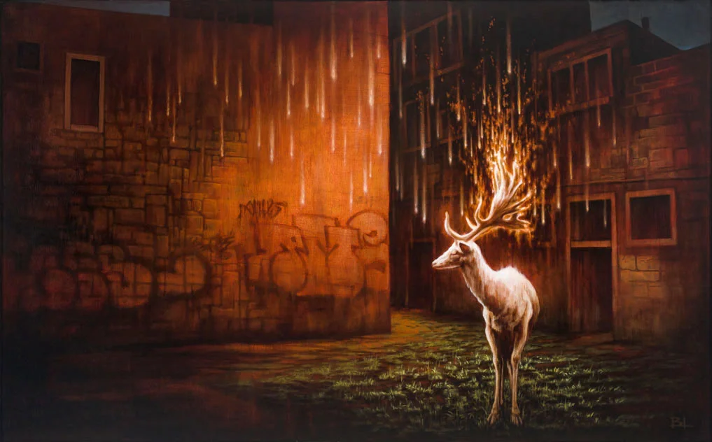 The White Stag oil on panel 2015 Limited Edition Print