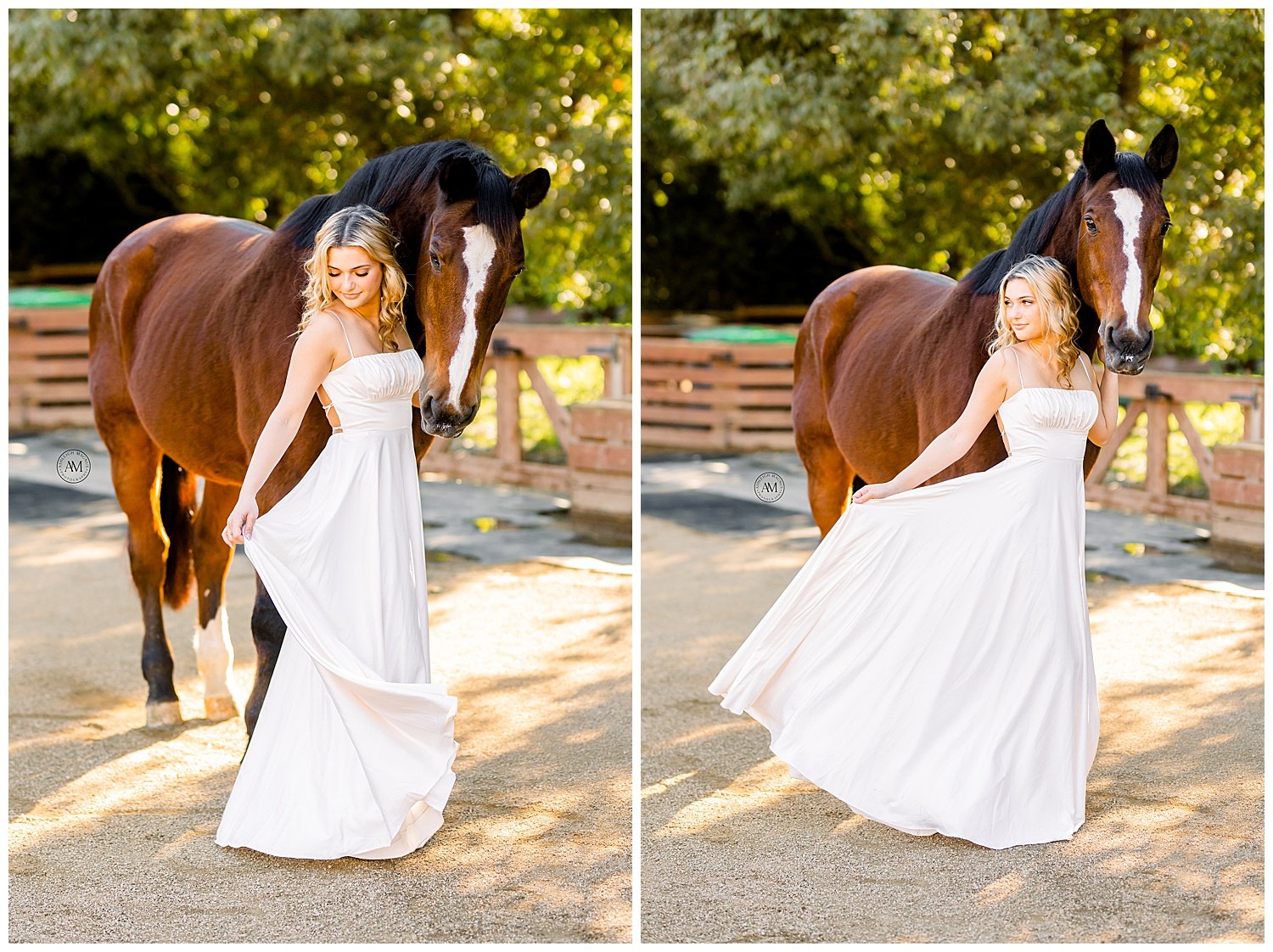 girl and horse photoshoot