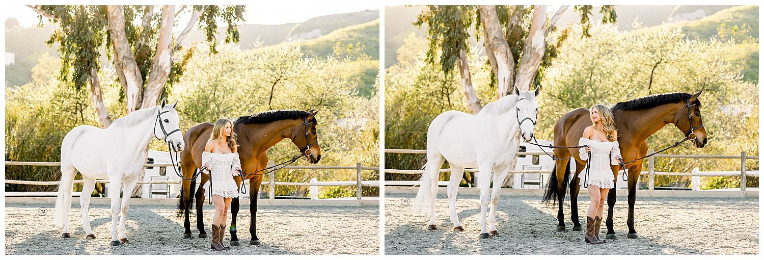 Camryn and horses