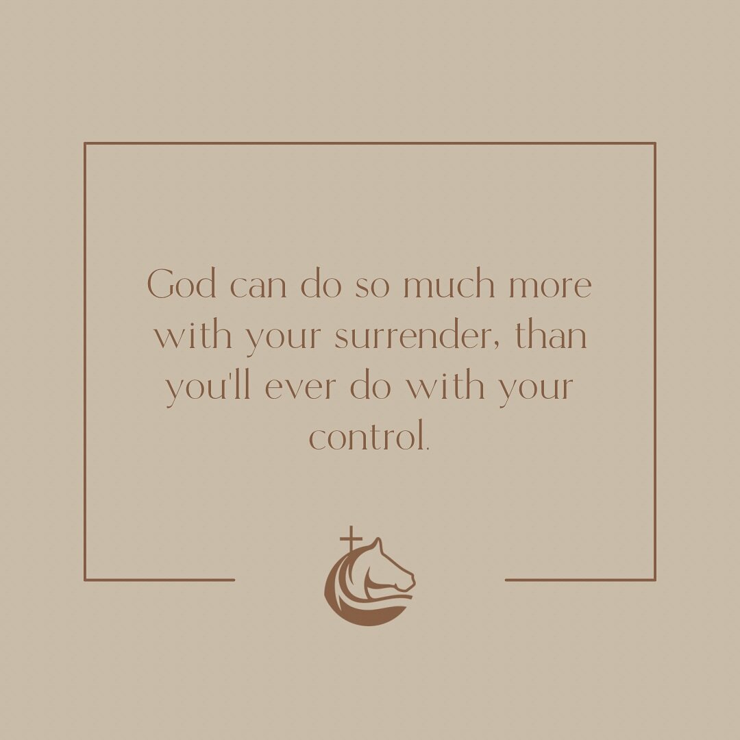 Trust in Him. Even when life seems impossible, remember His promises are true.

God has a greater plan for each and every one of our lives. Sometimes, we are our greatest enemy. Sometimes we need to let go and let Him work. ✞

#equestriansoffaith #ch