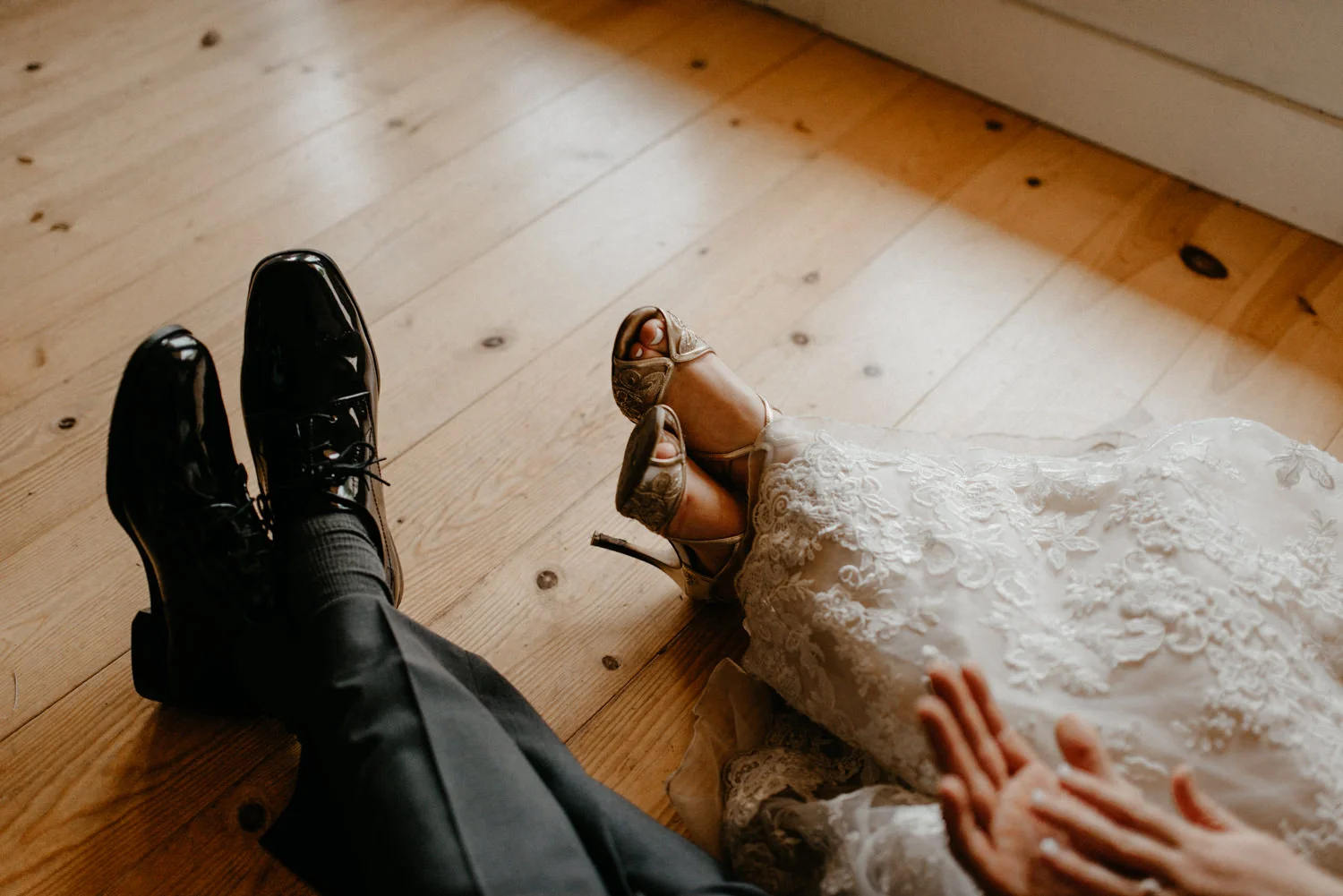 Newlyweds inside on rainy wedding day-4.jpg
