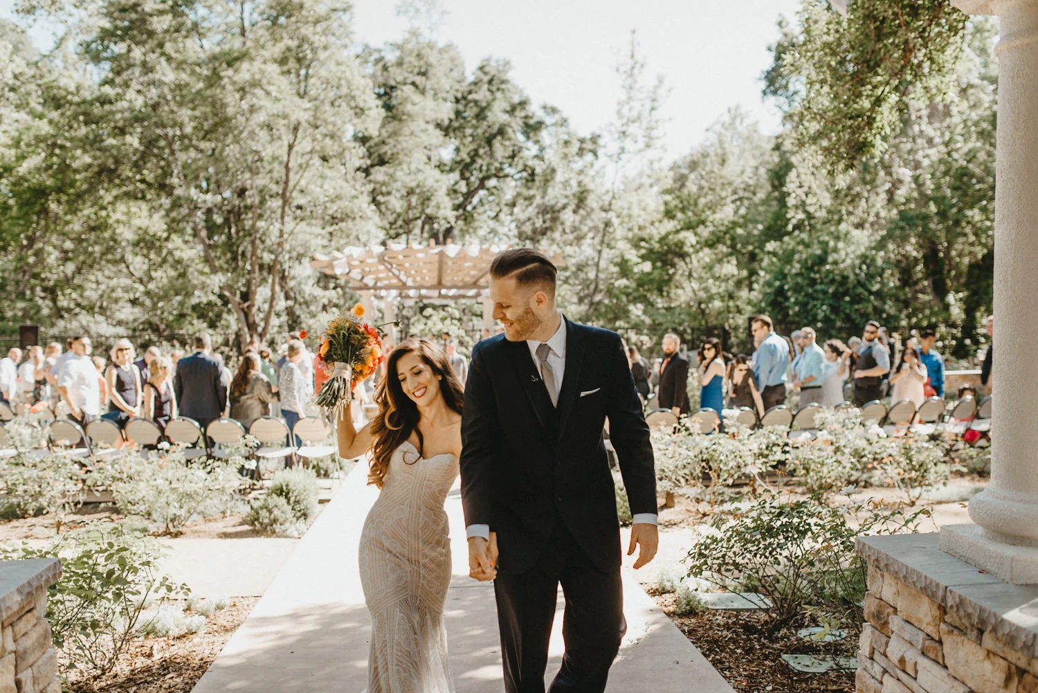 man and wife just married