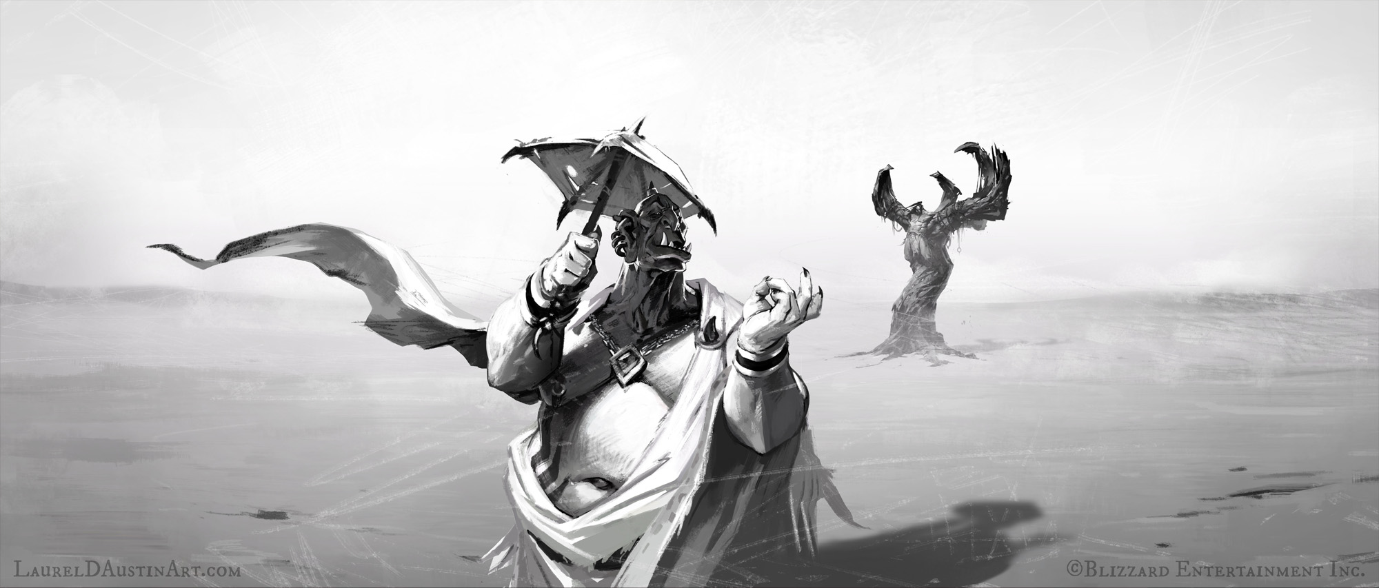 Grommash on the tree and the ogre