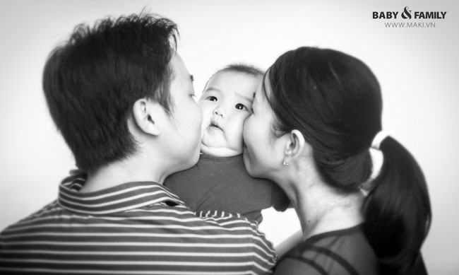 Hình ảnh gia đình thân mật. Ảnh: MAKI Baby
