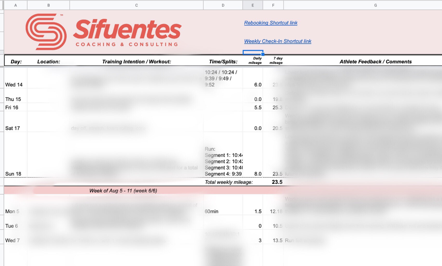 Why Training Logs are Important