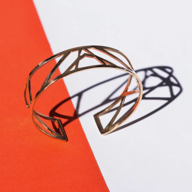 Geometric cuff (photo by Sasha Greenhalgh Photography )