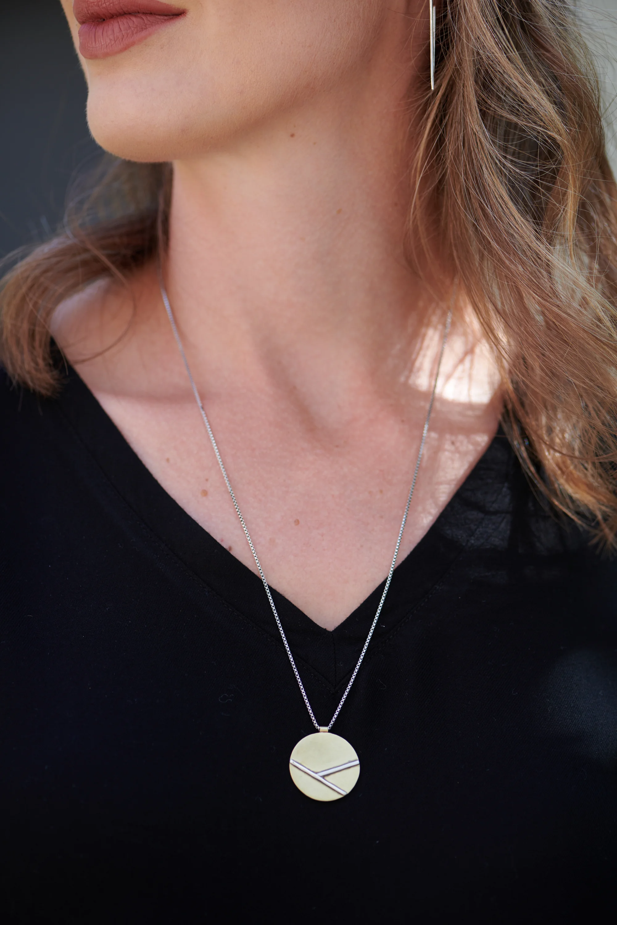 Bauhaus disc pendant