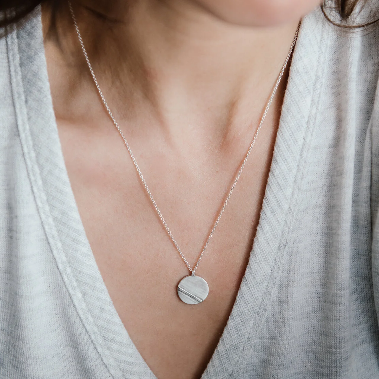 Bauhaus disc pendant - small, 18"