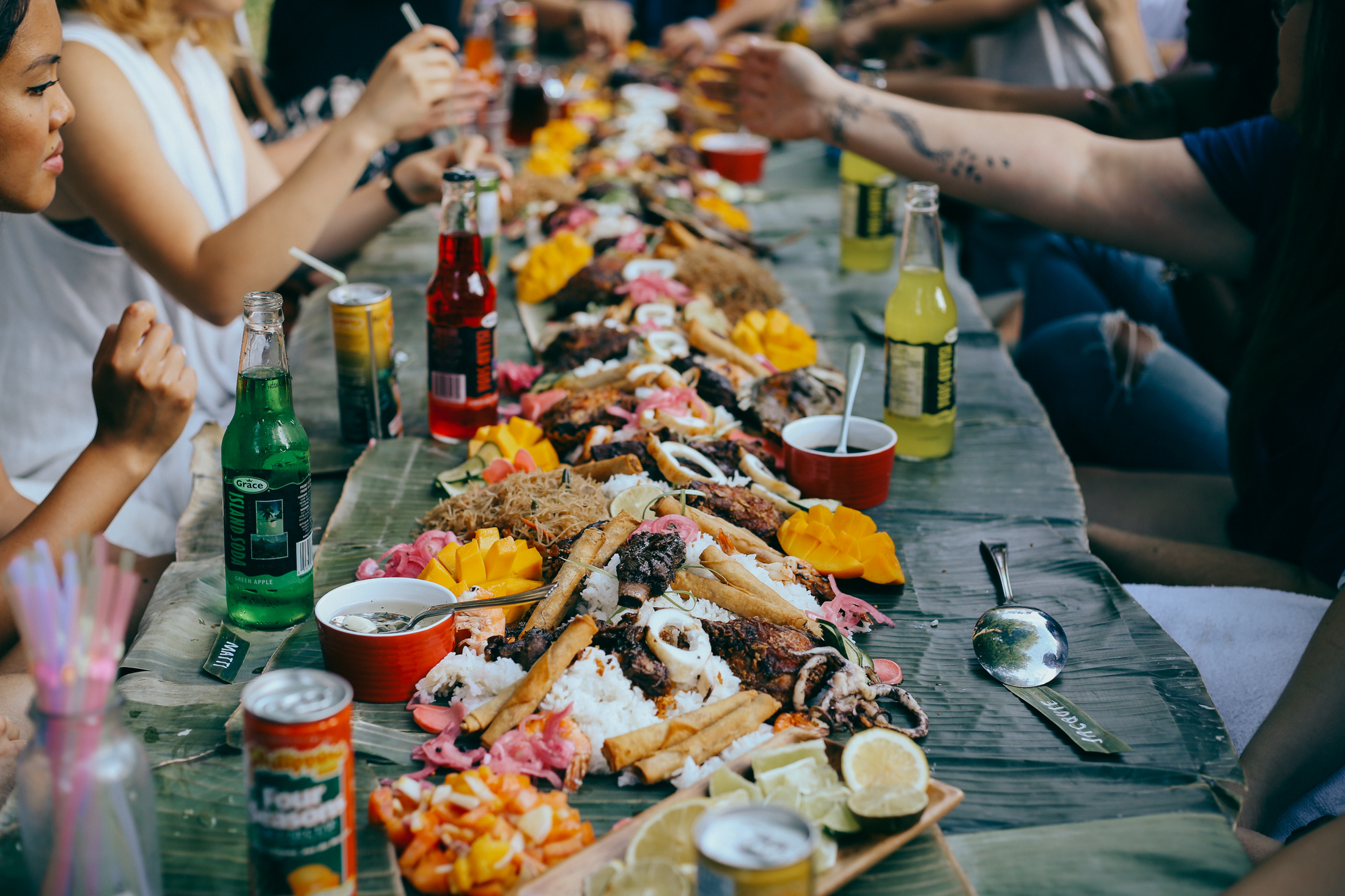 A Filipino Kamayan Backyard Dinner
