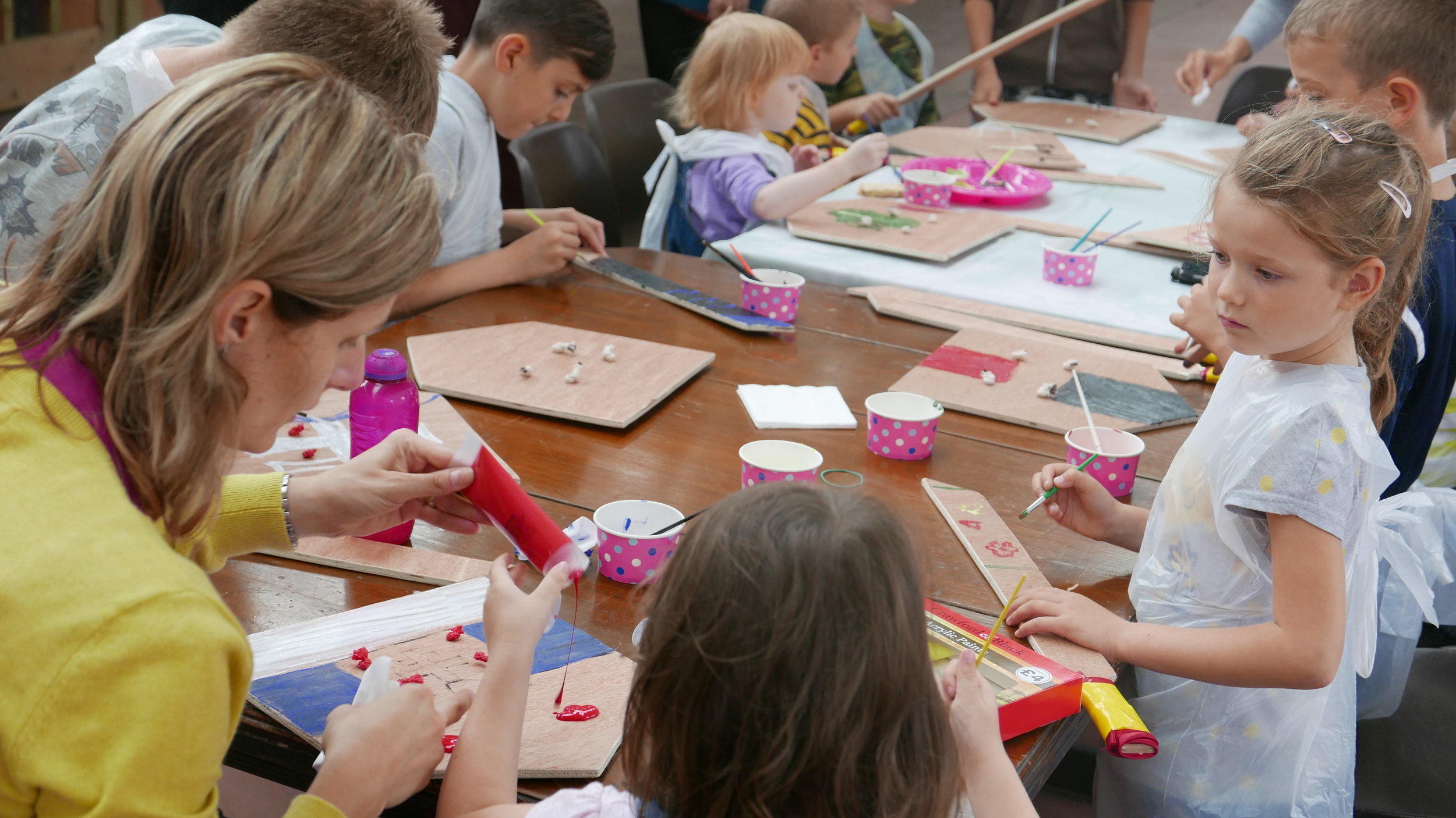 A kids workshop in the Upper Gallery