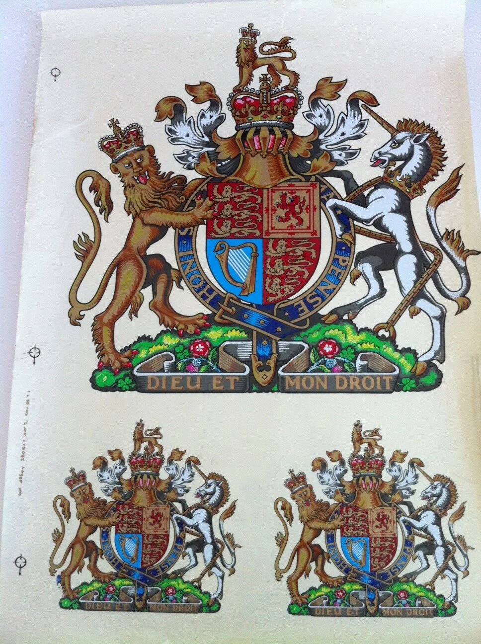 Heraldic Transfers produced by Butchers