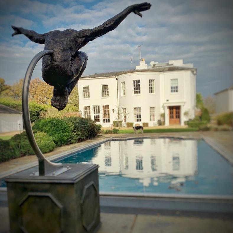 'To Truly Soar' makes itself at home poolside.