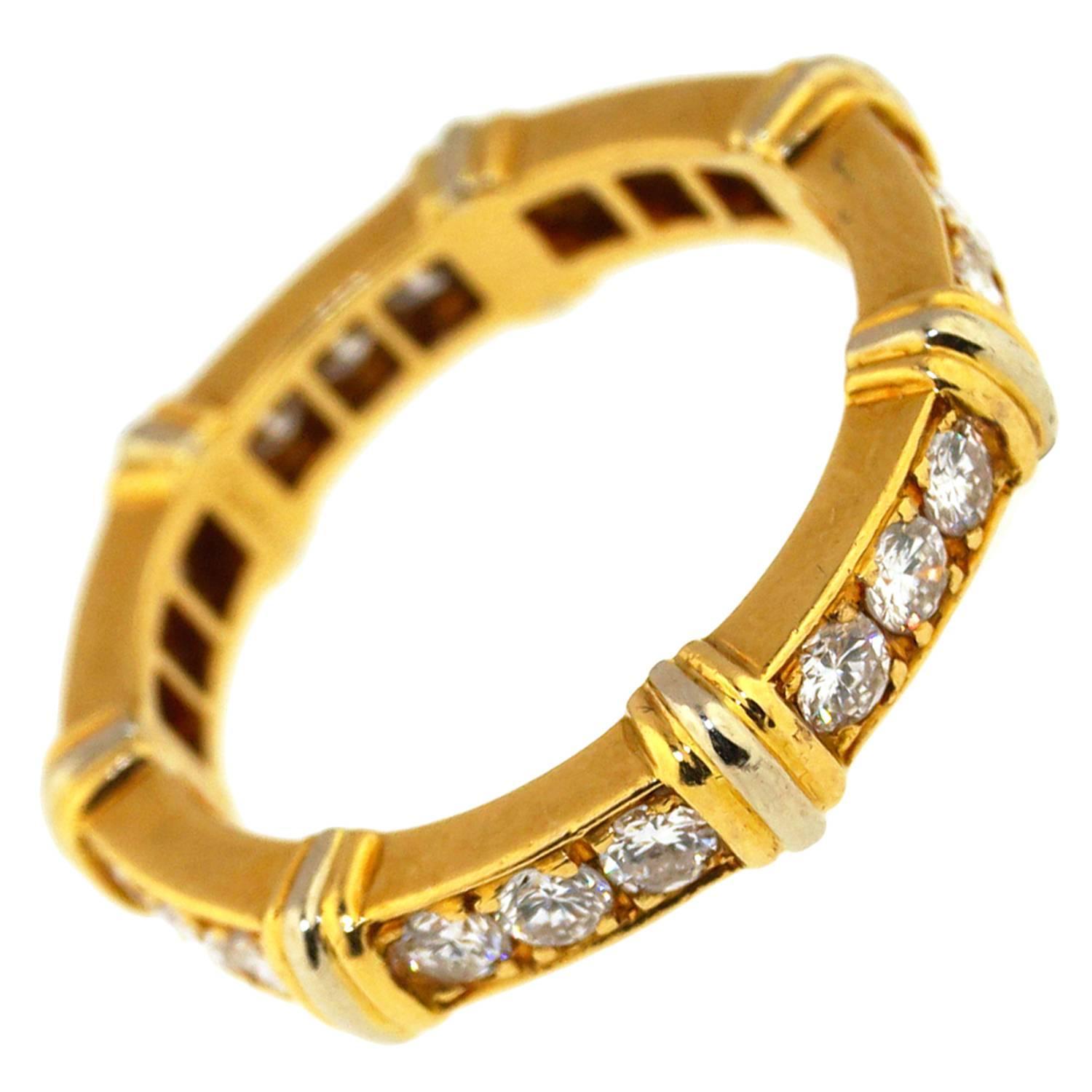 Vintage Cartier Diamond Band Ring 