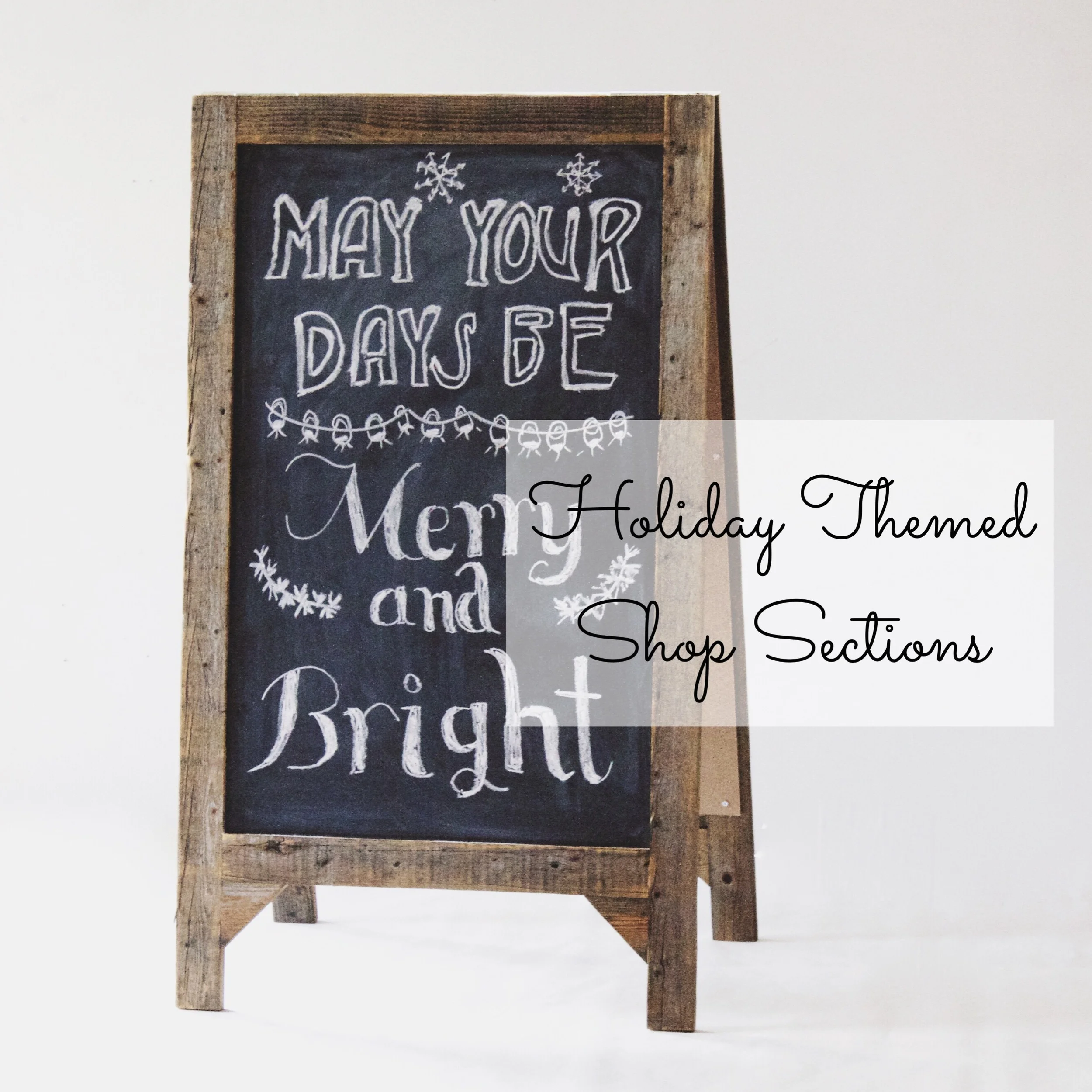 Updating Your Shop Sections