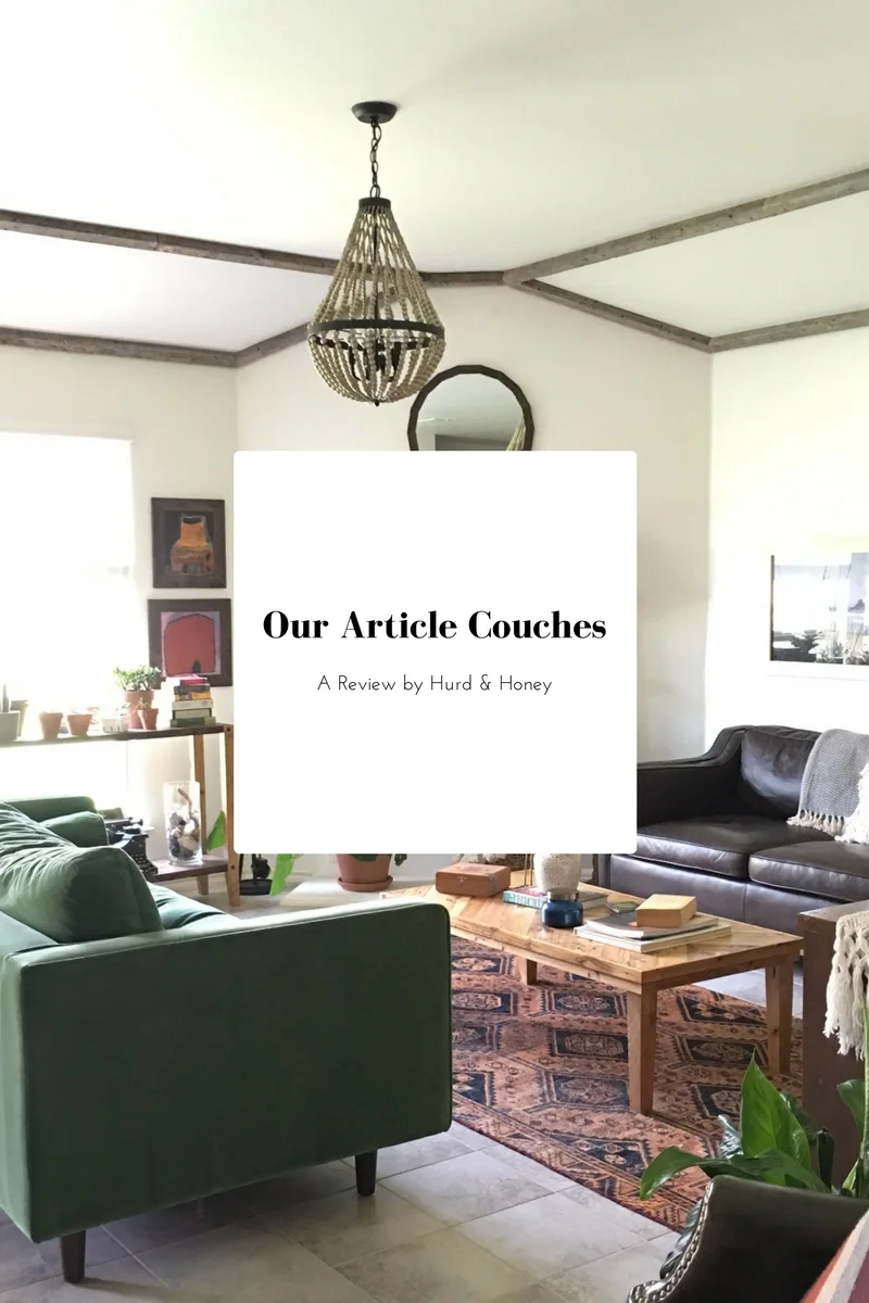 You Asked About Our Green Couch - A Review on Our Article Furniture