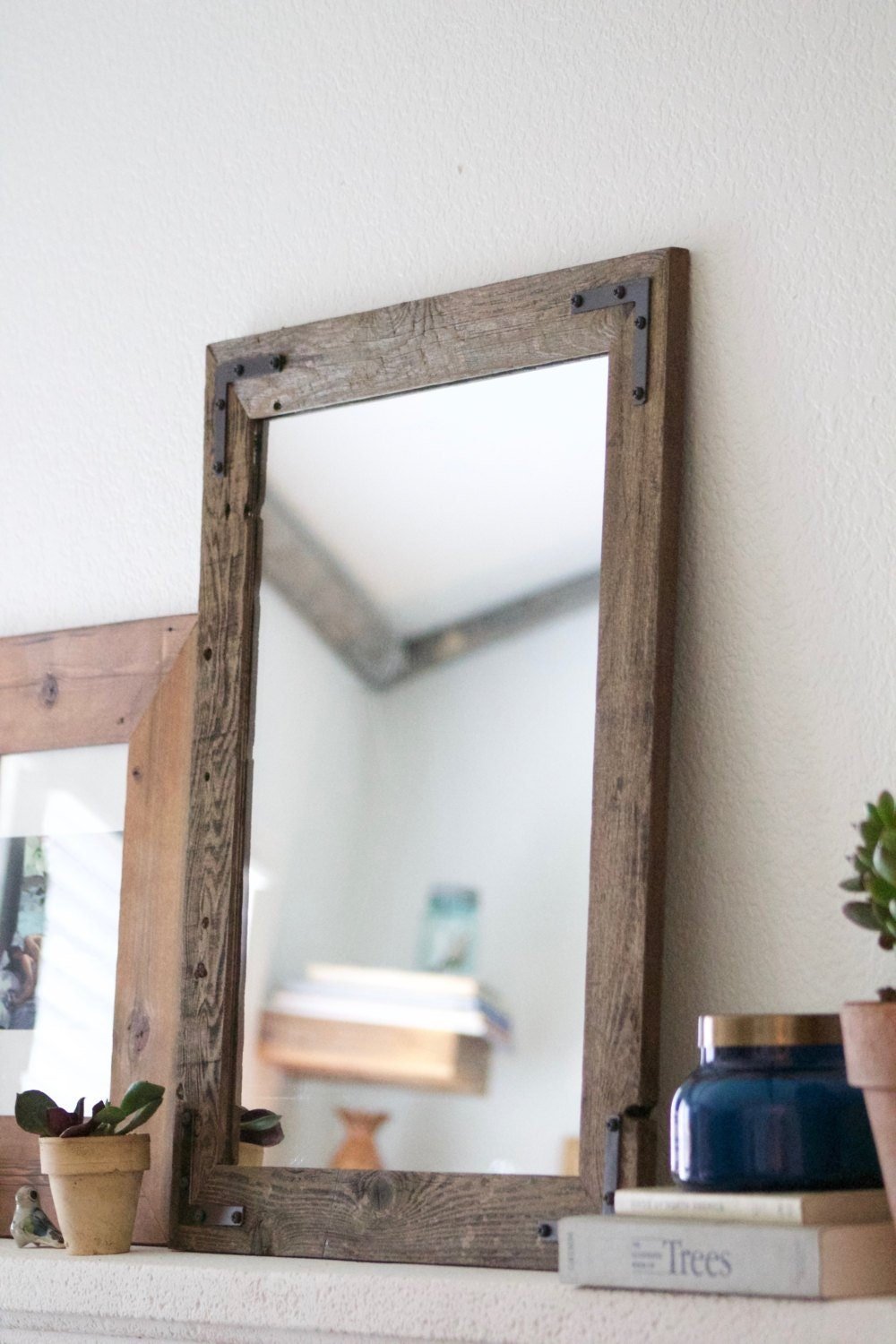 Wood Mirror, Rustic Wall Mirror, Wall Mirror, Vanity Mirror, Bathroom Mirror, Rustic Mirror, Reclaimed Wood Mirror, Mirror, Mirrors, Home