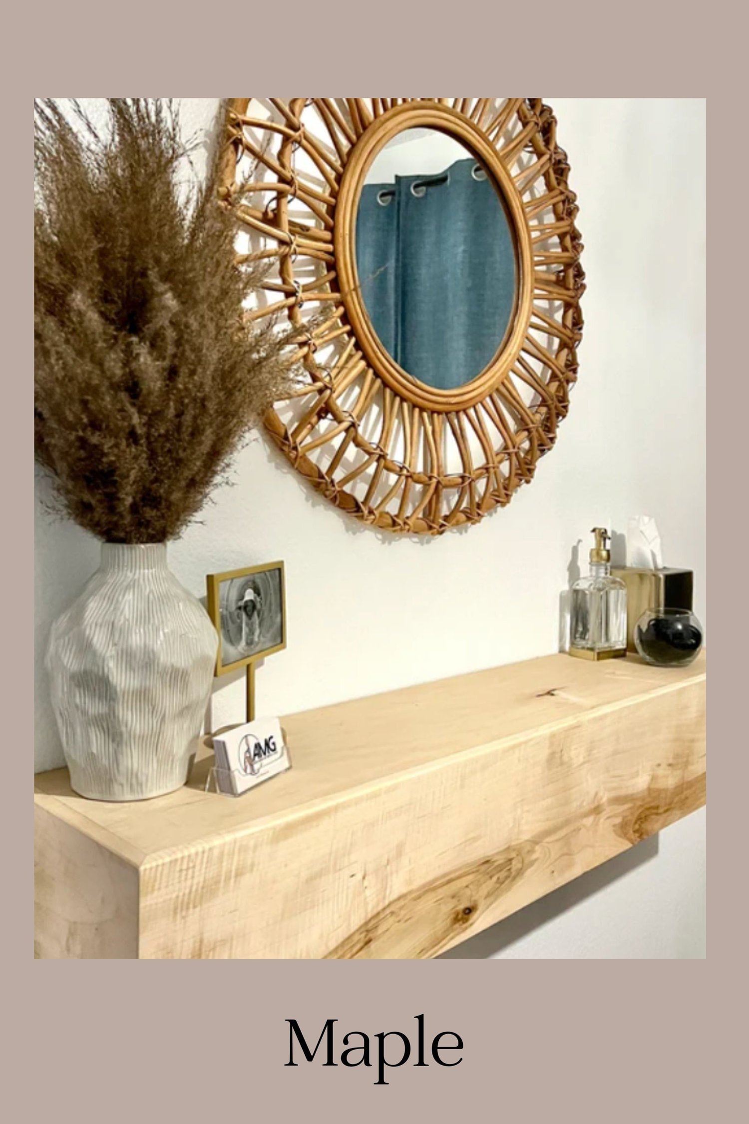 Walnut Fireplace Mantel with Bracket, Floating Shelf with Bracket for  Fireplace, White Oak, Maple, Walnut Fireplace Mantel Shelf — Hurd u0026 Honey