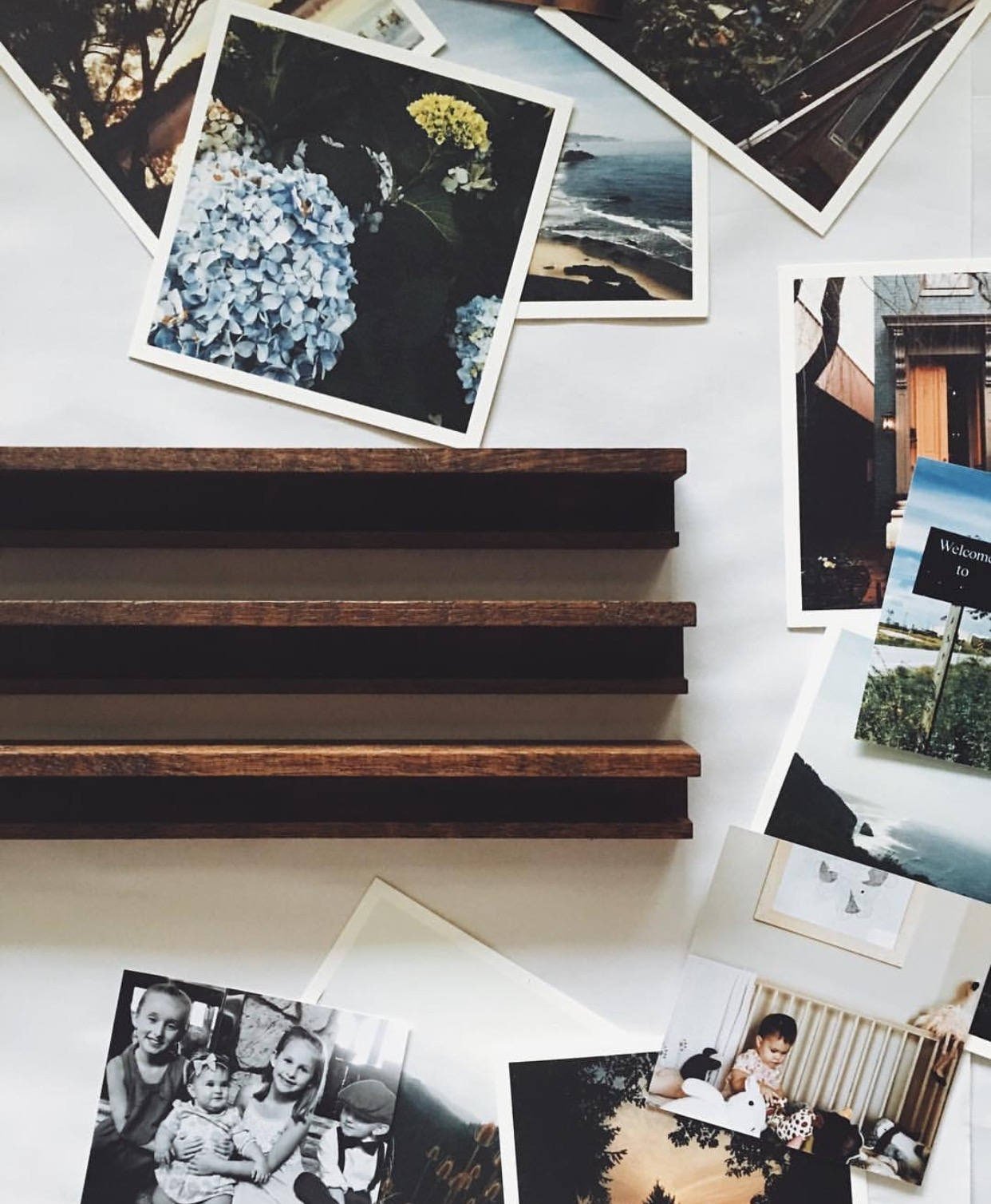 Nursery Shelf, Wood Photo Shelf, Essential Oil Shelf, Photo Ledge, Crystal Shelf