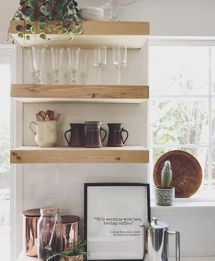 Floating Shelf Floating Shelves, Farmhouse Style Floating Shelf, Nursery Shelf, Rustic Shelving, Floating Nightstand